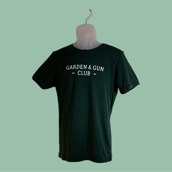 None Other - Men’s Graohic Tee Shirt Dark Green Garden & Fun Club ATL GA Size M